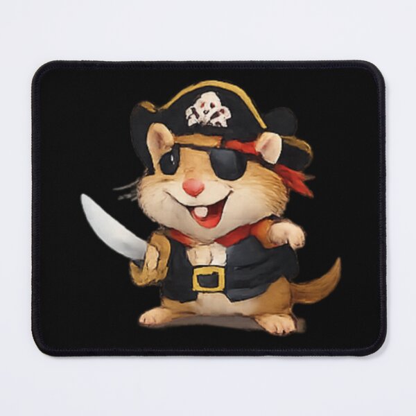 Item preview, Funny Gerbil and pirate designed and sold by DamioPolArt.