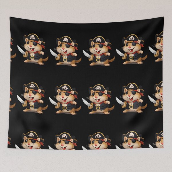 Item preview, Funny Gerbil and pirate designed and sold by DamioPolArt.