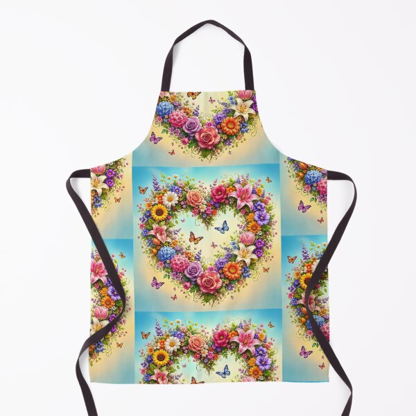 Item preview, Floral Heart with butterflies  designed and sold by Alla Gill.