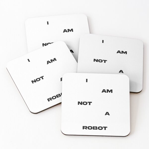 Item preview, I Am Not a Robot I Am Human Minimalist Statement Design designed and sold by creatingmouseshop.