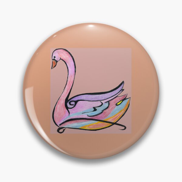 Item preview, Stylized Pink Swan designed and sold by Haxson37art.