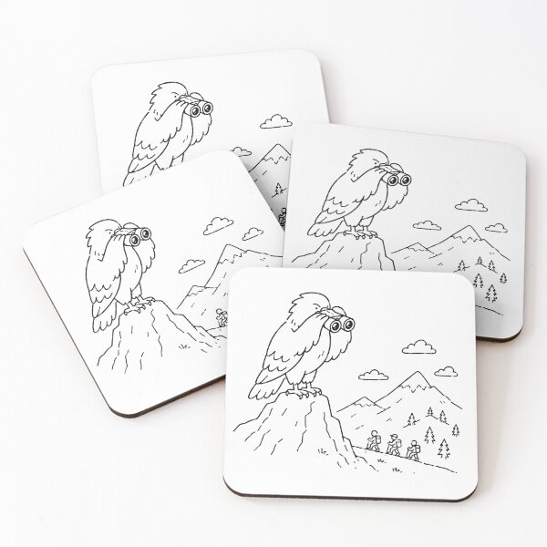 Item preview, Funny Eagle Bird Watching Hikers Mountain Hiking Design designed and sold by MonkiFlipp.