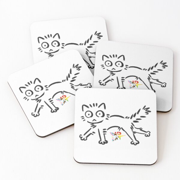 Item preview, BAD CAT (Progress Pride) designed and sold by Bean-Dogg.