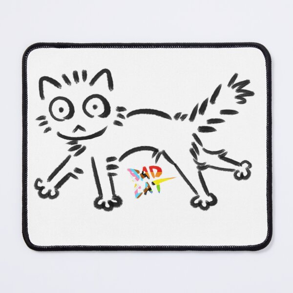Item preview, BAD CAT (Progress Pride) designed and sold by Bean-Dogg.