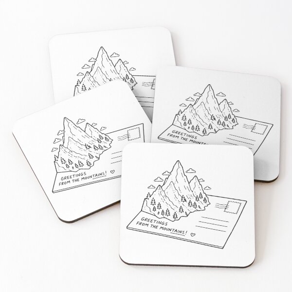 Item preview, Greetings From The Mountains Funny Hiking Postcard Design designed and sold by MonkiFlipp.