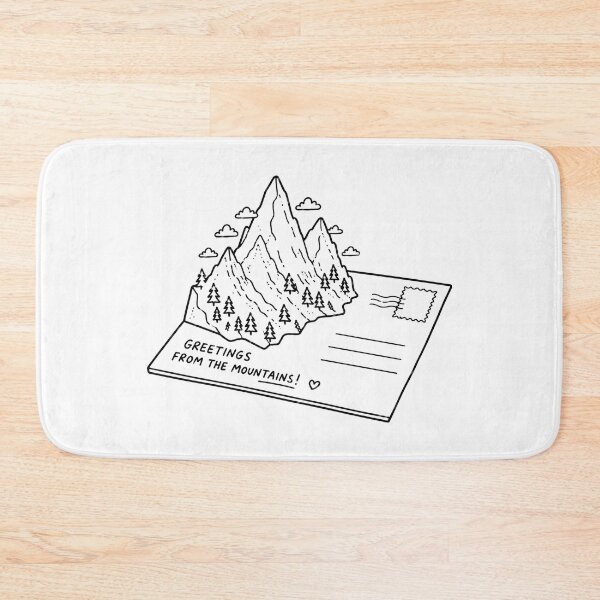 Item preview, Greetings From The Mountains Funny Hiking Postcard Design designed and sold by MonkiFlipp.