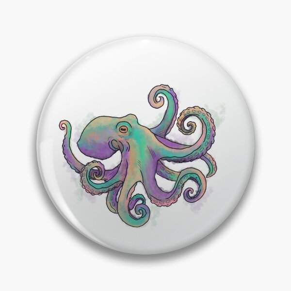 Item preview, Octopus, Vibrant watercolour, Animal Collection designed and sold by DoodlingMissy.