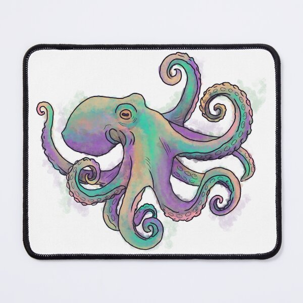 Item preview, Octopus, Vibrant watercolour, Animal Collection designed and sold by DoodlingMissy.