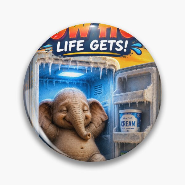 Item preview, Funny elephant in fridge cartoon design designed and sold by urbanshop7.