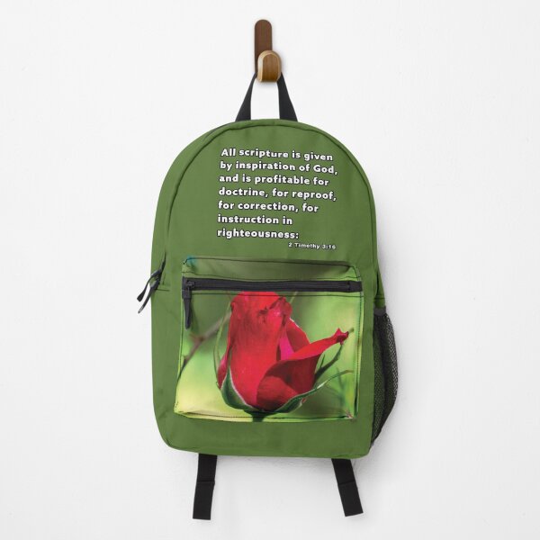 Item preview, 2 Timothy 3 16 All Scripture Is Given - Red Rose Photograph designed and sold by InsprtnlArtbyDP.
