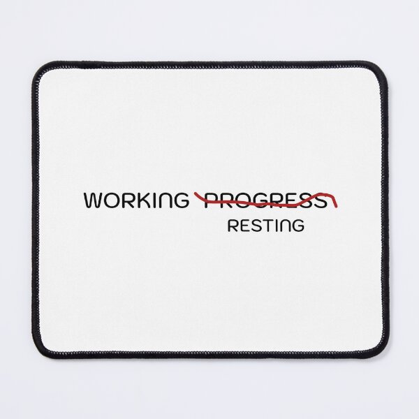 Item preview, Working × Progress × Resting – Minimal Balance Typography T-Shirt designed and sold by TheAmorse01.