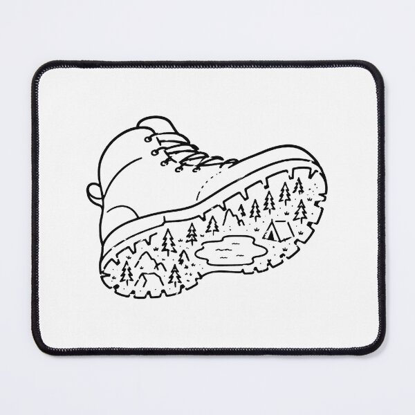 Item preview, Hiking Boot Mountain Camping Nature Adventure Design  Main tag designed and sold by MonkiFlipp.