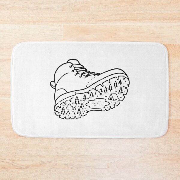 Item preview, Hiking Boot Mountain Camping Nature Adventure Design  Main tag designed and sold by MonkiFlipp.
