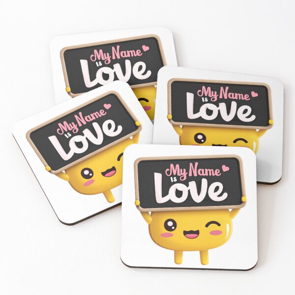 Item preview, My Name Is Love Smiley designed and sold by LovePrintArt.