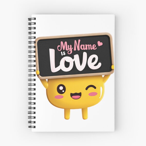Item preview, My Name Is Love Smiley designed and sold by LovePrintArt.
