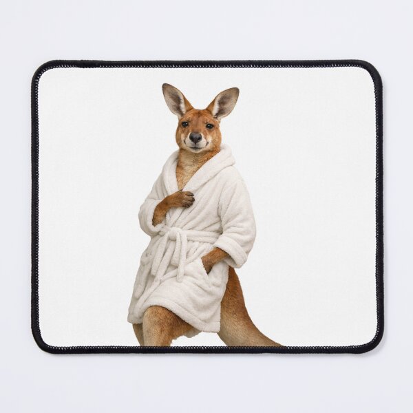 Item preview, Bathrobe Red Kangaroo designed and sold by Sillytoe.