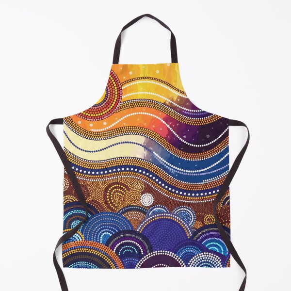 Item preview, Aboriginal Dot Painting Bedding Set Ocean Journey Blue designed and sold by AboriginalartVI.