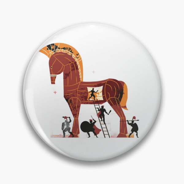 Item preview, Ancient Trojan Horse Mythological Art designed and sold by DailyDoodlesBySumbul.