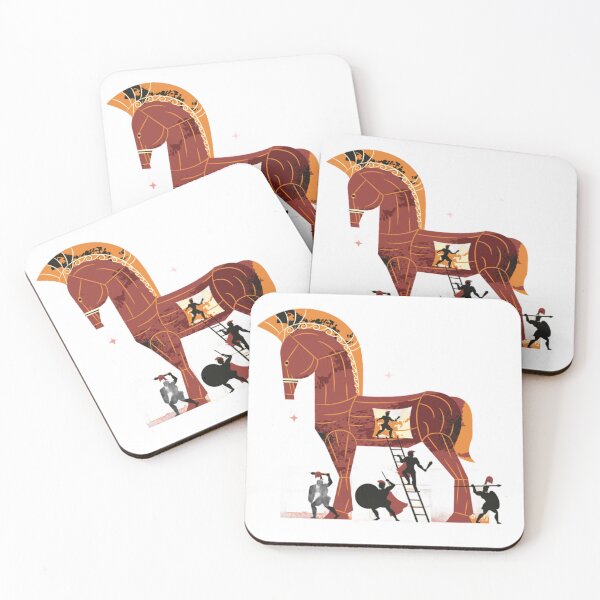 Item preview, Ancient Trojan Horse Mythological Art designed and sold by DailyDoodlesBySumbul.