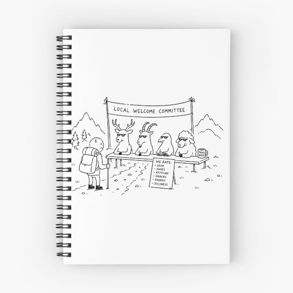 Item preview, Local Welcome Committee Funny Hiking Wildlife Humor Design designed and sold by MonkiFlipp.