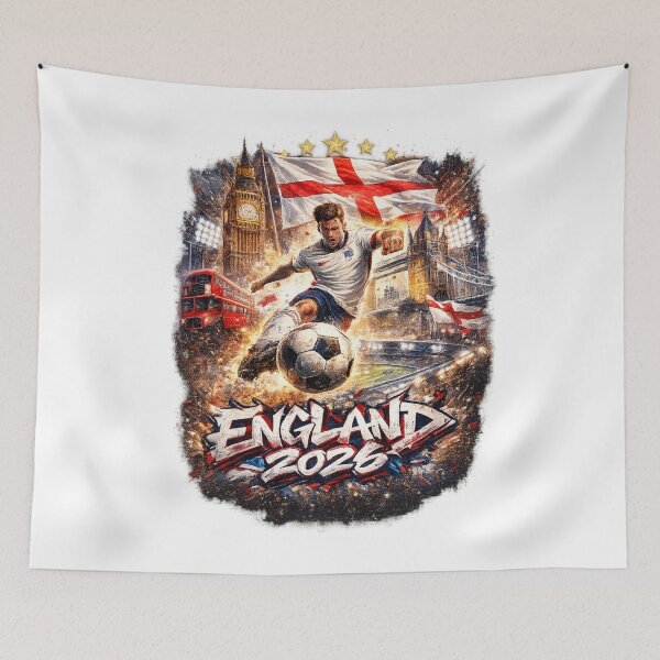 Item preview, England Football 2026 Graffiti Street Art - Three Lions Soccer ver 1 designed and sold by CosmicNook1.