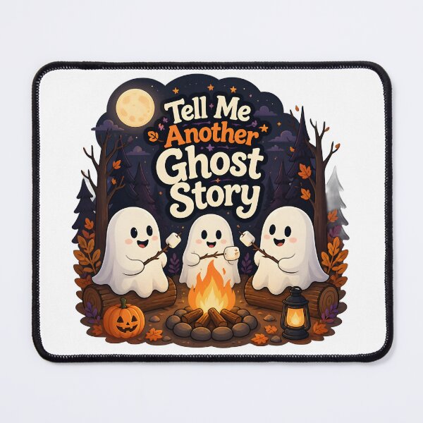Item preview, Tell Me Another Ghost Story – Cute Campfire Ghosts Halloween Design | Cozy Spooky Illustration designed and sold by ColorClouds.