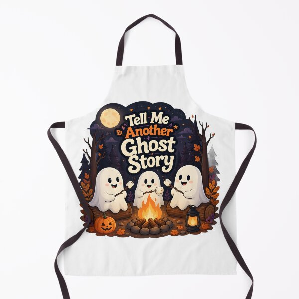 Item preview, Tell Me Another Ghost Story – Cute Campfire Ghosts Halloween Design | Cozy Spooky Illustration designed and sold by ColorClouds.