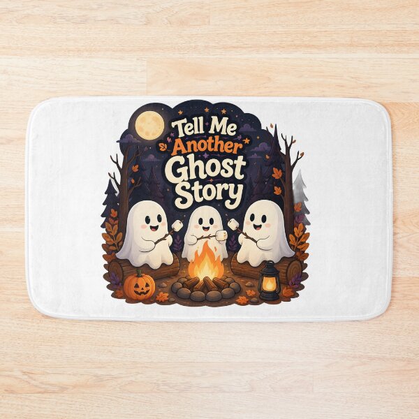 Item preview, Tell Me Another Ghost Story – Cute Campfire Ghosts Halloween Design | Cozy Spooky Illustration designed and sold by ColorClouds.