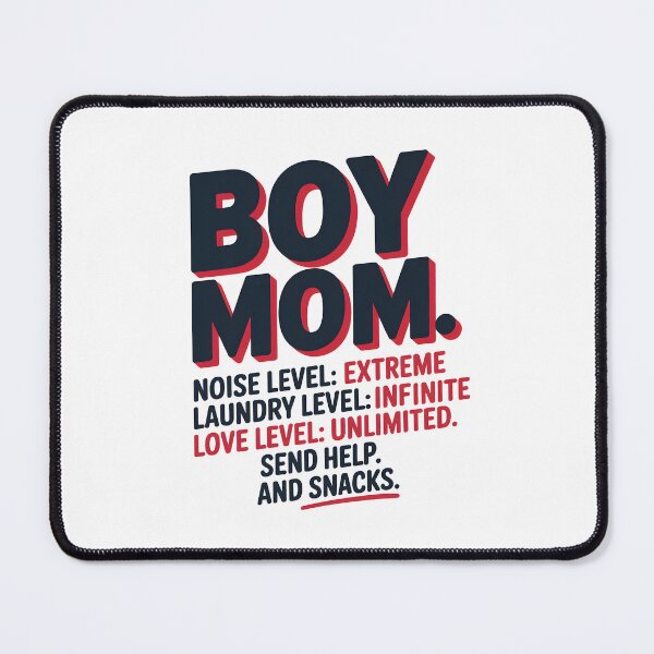 Item preview, Funny Boy Mom Noise Laundry and Snacks Quote designed and sold by Enea Kelo.