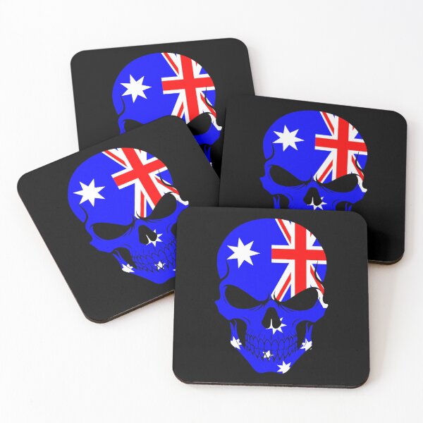 Item preview, Australia Skull Flag designed and sold by JeffBartels.