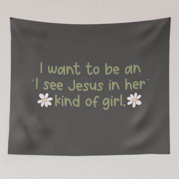 Item preview, I See Jesus In Her - green designed and sold by Willow & Grace Designs.