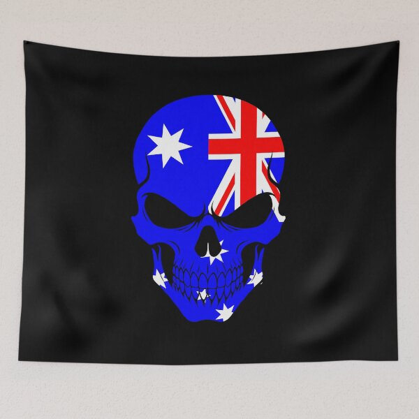 Item preview, Australia Skull Flag designed and sold by JeffBartels.
