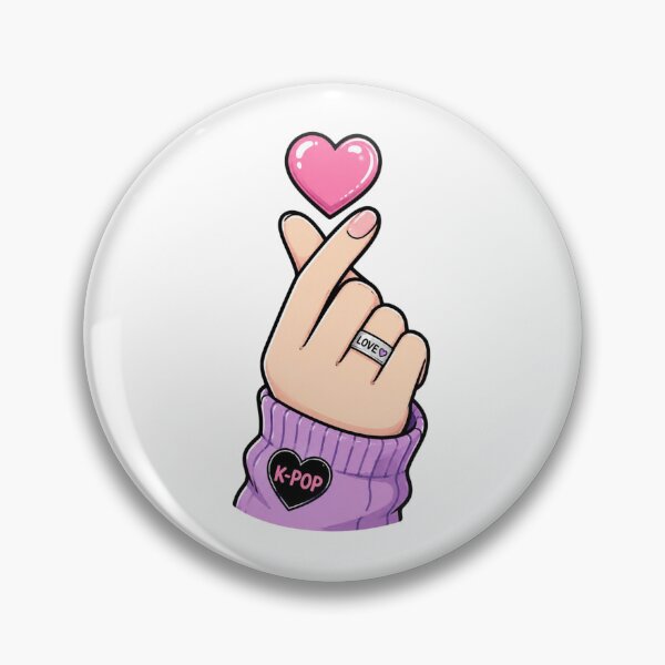 Item preview, K-Pop Finger Heart Design designed and sold by Myra365Art.