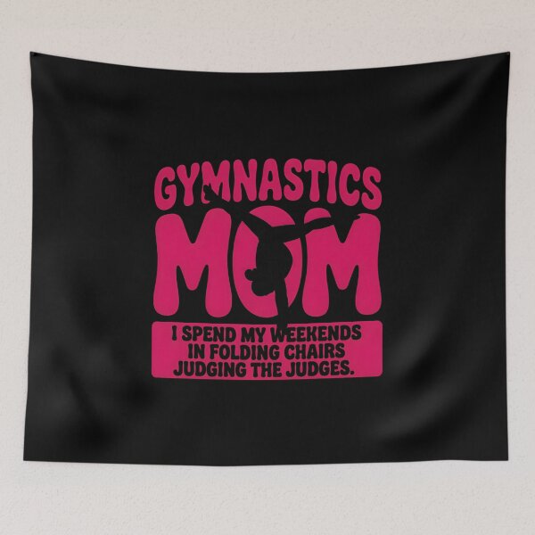 Item preview, Gymnastics Mom Weekends in Folding Chairs Quote designed and sold by Enea Kelo.