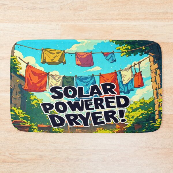 Item preview, Funny ecology image Eco Friendly Manga style SOLAR POWERED DRYER! designed and sold by Giulivo Store Graphic.