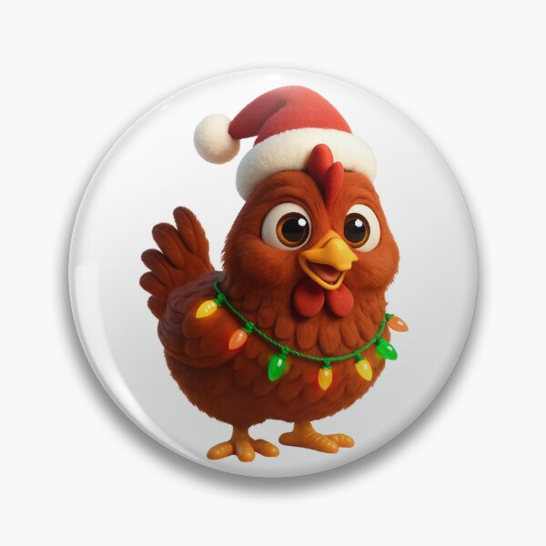Item preview, Christmas Rhode Island Red Chicken designed and sold by Sillytoe.