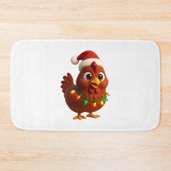 Item preview, Christmas Rhode Island Red Chicken designed and sold by Sillytoe.