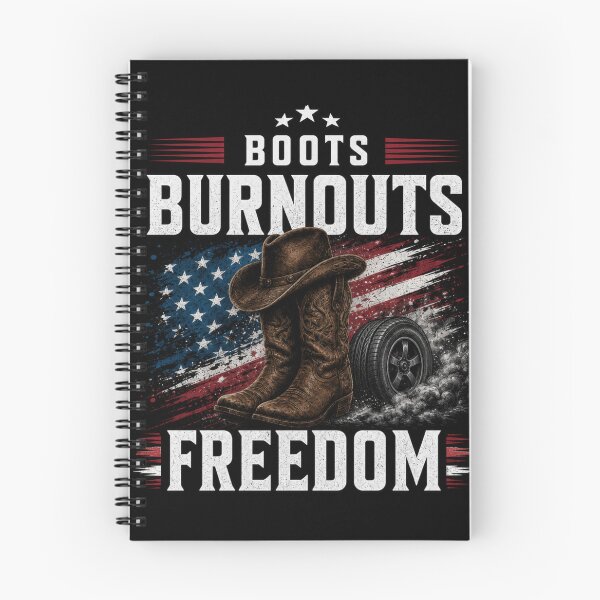Item preview, Boots Burnouts Freedom Patriotic Cowboy Racing USA designed and sold by CarantinedChaos.