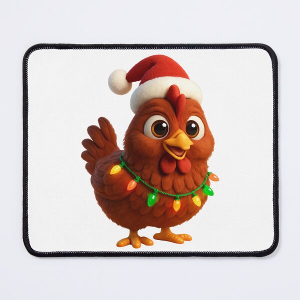 Item preview, Christmas Rhode Island Red Chicken designed and sold by Sillytoe.