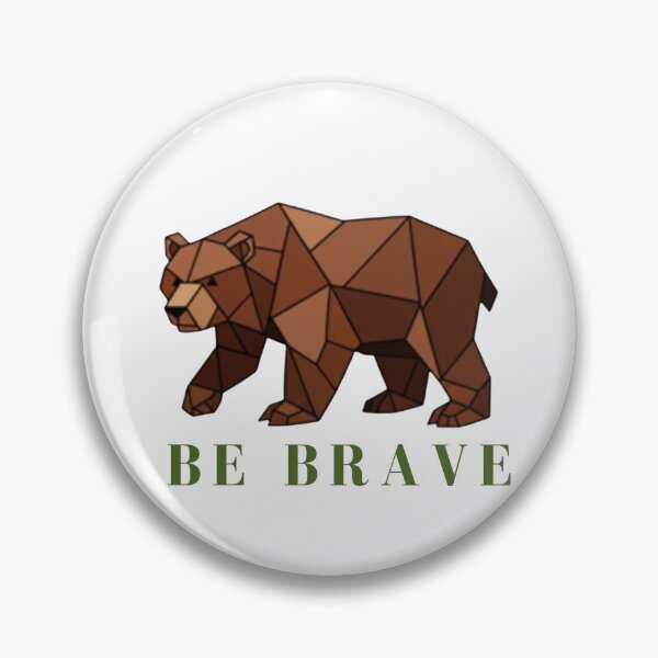 Item preview, Be Brave Bear Geometric Wildlife Design designed and sold by Inka Moon Design.