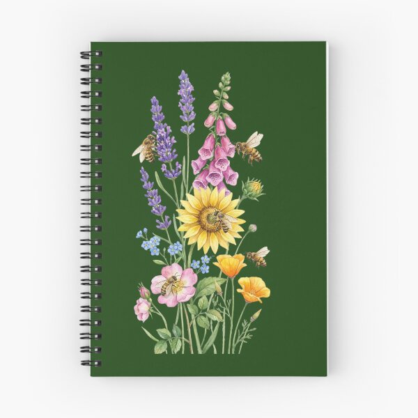 Item preview, Watercolor Bees collecting Nectars and Pollinating designed and sold by TB-73.