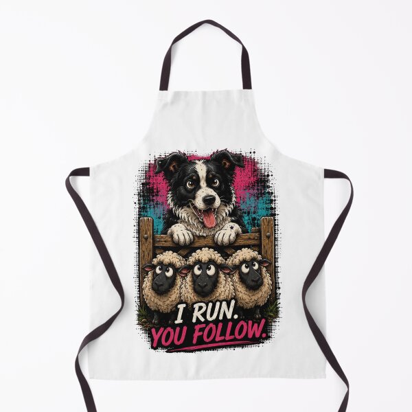 Item preview, I Run You Follow Border Collie Sheep Herding Dog Shirt designed and sold by PINK FREE.