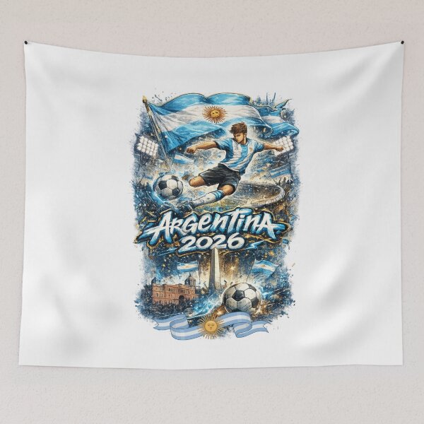 Item preview, Argentina Football 2026 Street Graffiti – Champion Fan Merchandise ver 1 designed and sold by CosmicNook1.