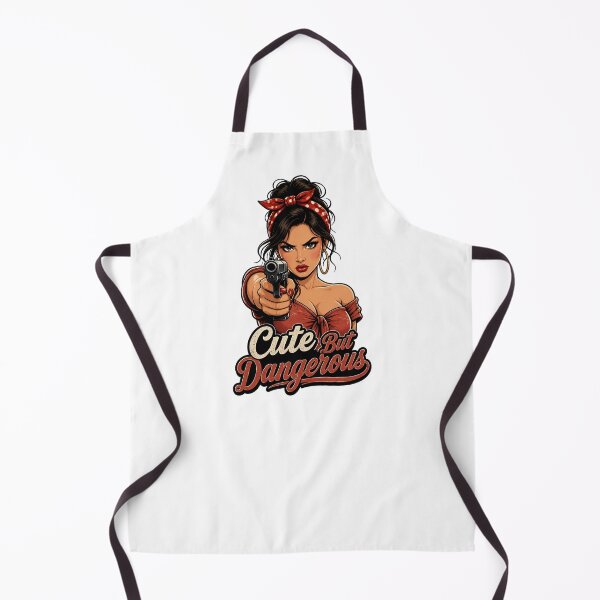 Item preview, "Cute But Dangerous" Retro Boss Lady  designed and sold by MusesWhispers.