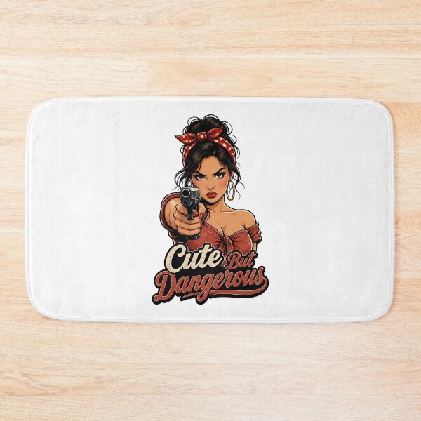 Item preview, "Cute But Dangerous" Retro Boss Lady  designed and sold by MusesWhispers.