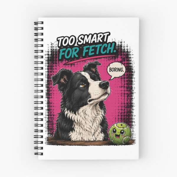 Item preview, Too Smart For Fetch Funny Border Collie Dog Shirt designed and sold by PINK FREE.
