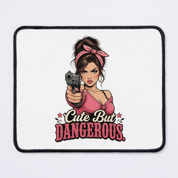 Item preview,  "Cute But Dangerous" Retro Boss Lady  designed and sold by MusesWhispers.