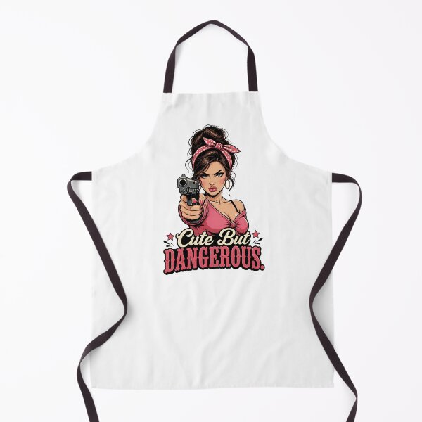 Item preview,  "Cute But Dangerous" Retro Boss Lady  designed and sold by MusesWhispers.