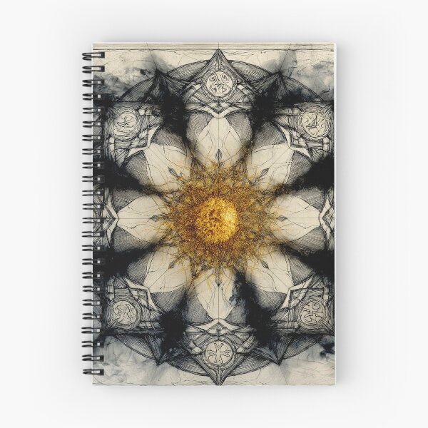 Item preview, Celtic Wheel : Sacred Geometry in Charcoal & Gold designed and sold by Helios Be. Lavsh.