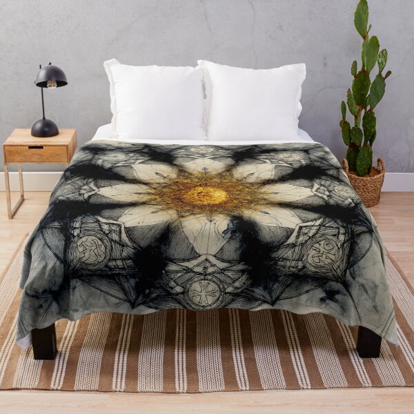 Item preview, Celtic Wheel : Sacred Geometry in Charcoal & Gold designed and sold by Helios Be. Lavsh.